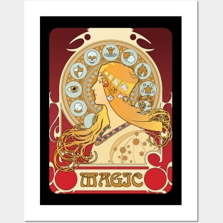 Schools of Magic - Mucha Posters and Art